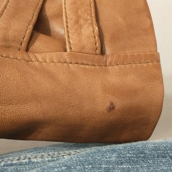 Danier Leather Jacket w Tags Cognac XS Buckles & Pockets - Picture 7 of 16